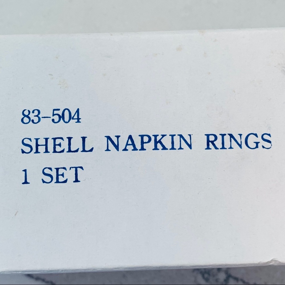 4 Bone China "Beachcomber" Shell Napkin Rings - Picture 13 of 14